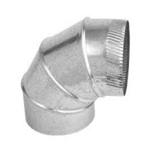 Gray Metal Products 3 in. 90 deg Galvanized Connector Pipe Elbow 3602986 - main